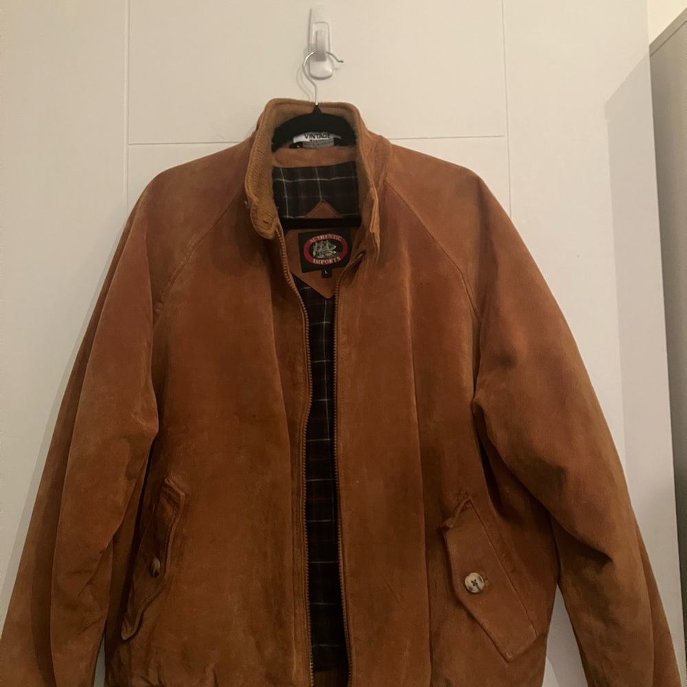 Vintage Men's Brown Suede Jacket